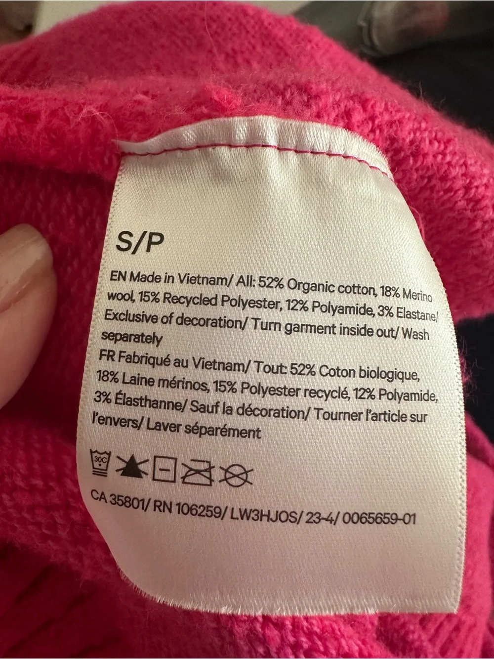 Lululemon Brushed Cotton Merino Blend Crewneck Sonic Pink!